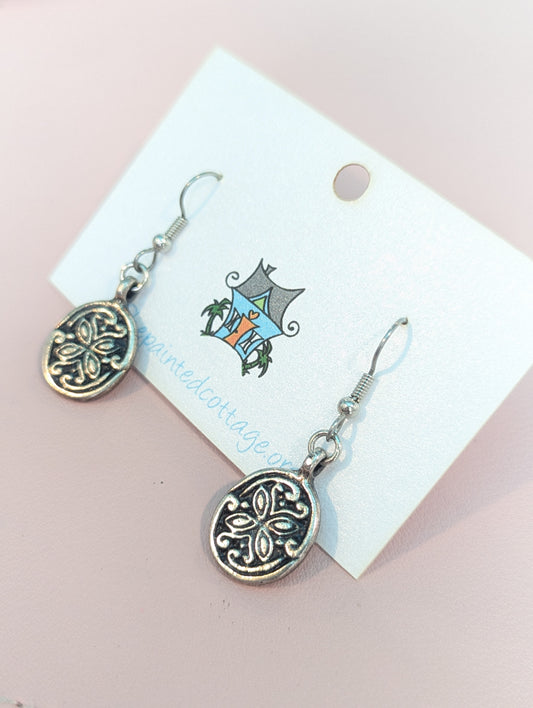 Vintage Oval Silver Earrings The Painted Cottage JEWELRY PXL_20250327_194857914